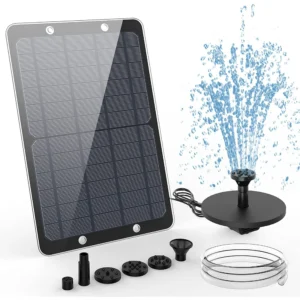 9W Solar Water Pump Kit, 10W Solar Powered Water Fountain Pump